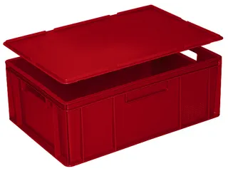 Deksel Voor Euronorm Stapelkrat Lxb 600X400Mm Rood - 2