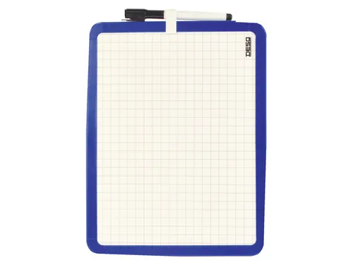Whiteboard Desq 21x28cm tweezijdig magnetisch