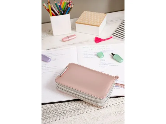 Etui Eberhard Faber gevuld 24 delig, 2 laags rosé gold Double Decker