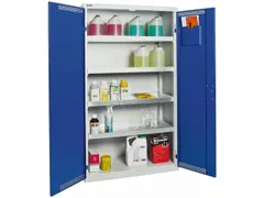 Milieukast Plaatstaal Grijs Blauw Ventilatie 1800x1000x500mm