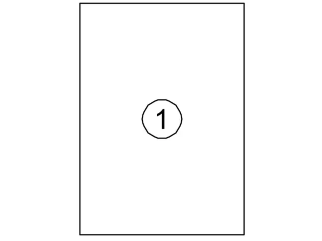 Etiket Quantore 210x297mm wit 100st Voordeelbundel