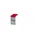 Afvalbak Afvalverzamelaar 15 Liter 355x200x300mm Lichtgrijs/Rood
