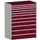 ladekast,HxBxD 1600x1300x750mm,11lade(n),lade voor normale belastingen