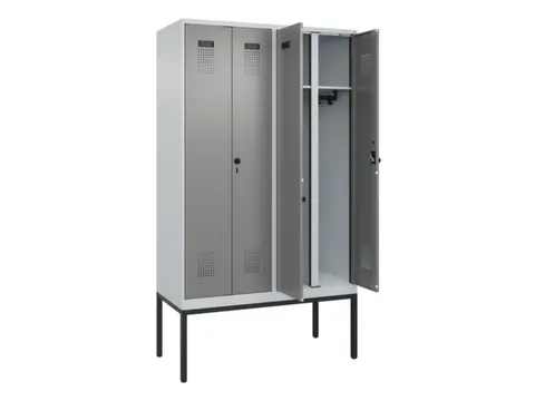 locker voor scheiding van kleding,HxBxD 2120x1200x500mm,4vak