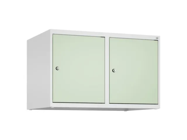 opzetkast,v. locker,2vak.,vak B 400mm,HxBxD 500x800x500mm,cilinderslot