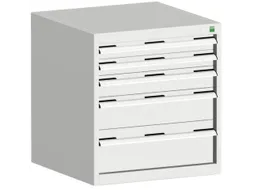 ladekast HxBxD 700x650x525mm 5laden romp RAL7035 front RAL7035