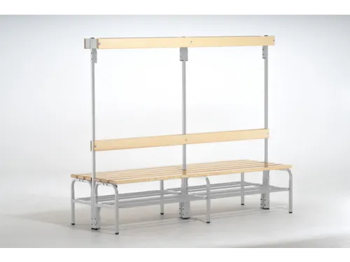 dubbele zitbank,HxLxD 1670x1500x725mm,houten lijst,RAL9006