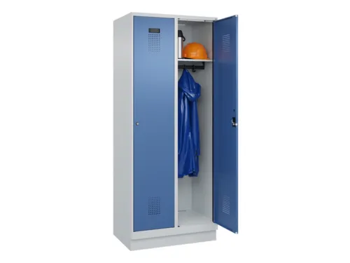 locker,HxBxD 1950x800x500mm,2vak,vak B 400mm,cil.-slot,sokkel