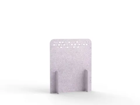 Akoestische PET-vilt koppelbare scheidingswand S 120x100cm lichtgrijs