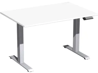 Elektrisch ihv bureau,HxBxD 630-1280x1200x800mm,blad wit - 1