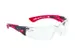 Lunettes de sécurité Safety RUSH+ Rouge/noir Polycarbonate incolore