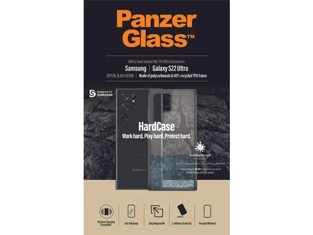 PanzerGlass HardCase Samsung Galaxy S22 Ultra 5G - Smokey Black, Ho