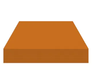 Fotokarton Kangaro 50x70cm 300gr oranje pak 25 vel - 1