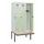 locker met bank,HxBxD 1950x900x815mm,3vak,vak B 300mm,draaigrendel