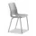 Kunststof kuipstoel,4voeten misty grey,zitting PP misty grey