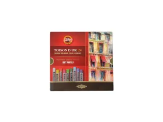Pastelkrijt Koh-I-Noor Toison 8514 rond 24 stuks assorti - 1