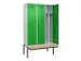 locker met bank,voor scheiding van kleding,HxBxD 2120x1200x815mm,3vak