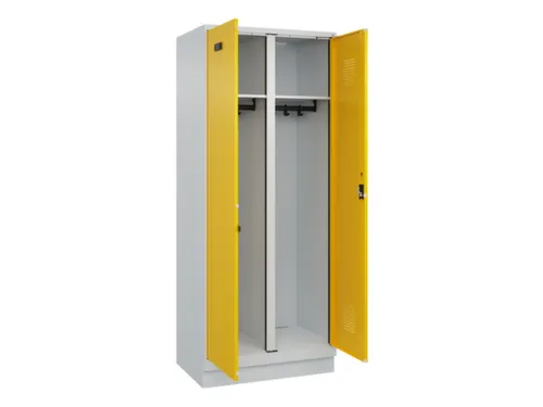 locker voor scheiding van kleding,HxBxD 1950x800x500mm,2vak