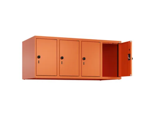 opzetkast,v. locker,4vak.,vak B 300mm,HxBxD 500x1200x500mm