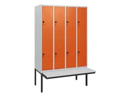 Dubbeldekse dekenkist,HxBxD 1950x1200x815mm,4x2vak.,vak B 300mm