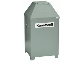 Afvalverzamelaar Zelfblussend 95 Liter 870X450X450Mm 2 Openingen Alu - 2