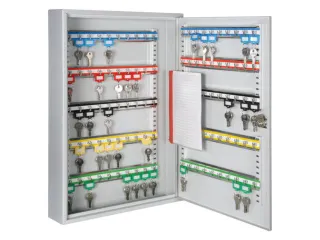 Sleutelkast Hxbxd 550X380X80Mm 100Haakjes 1Deur Ral7035 - 1
