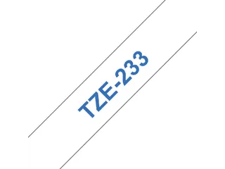 Labeltape Brother P-touch TZe-233 standaard 12mm blauw op wit - 2