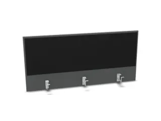 opzetpaneel bureau aanbouw achter MS-donkergrijs BN8033-zwart 1200mm - 1