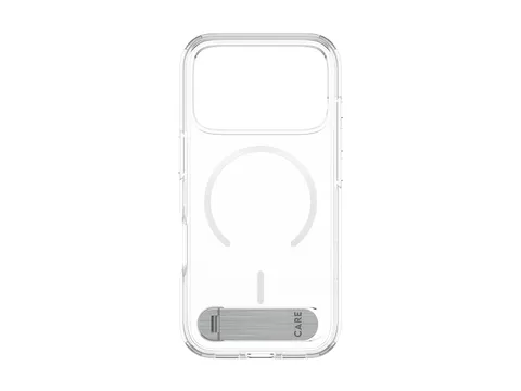 PanzerGlass CARE by Kickstand Case Transparent w. White MagSafe