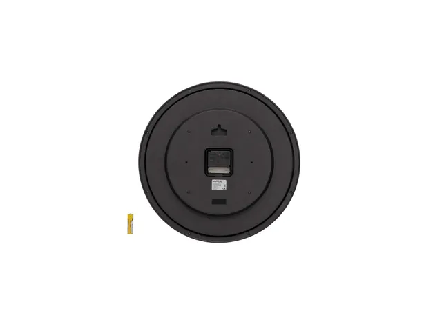 Wandklok MAUL Step RC Ø40x5cm zilver kunststof frame incl.batterij