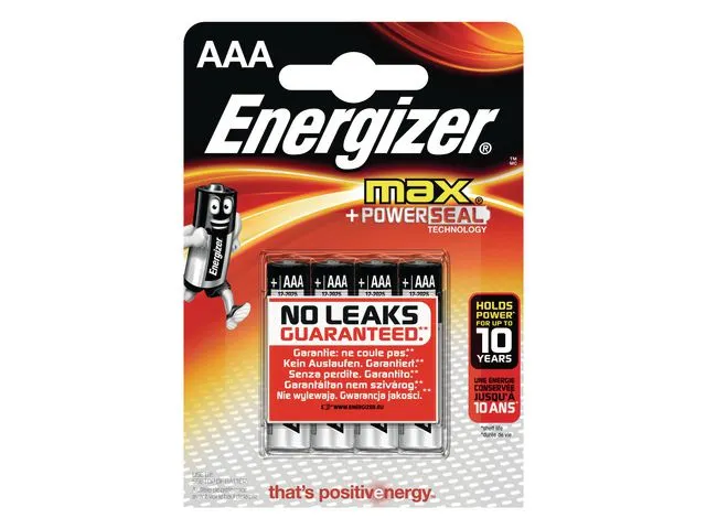 Energizer Max Aaa / Blister 4