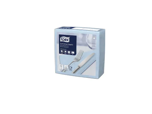 Tork 477913 Soft Dinnerservet Advanced Lichtblauw 39x39cm