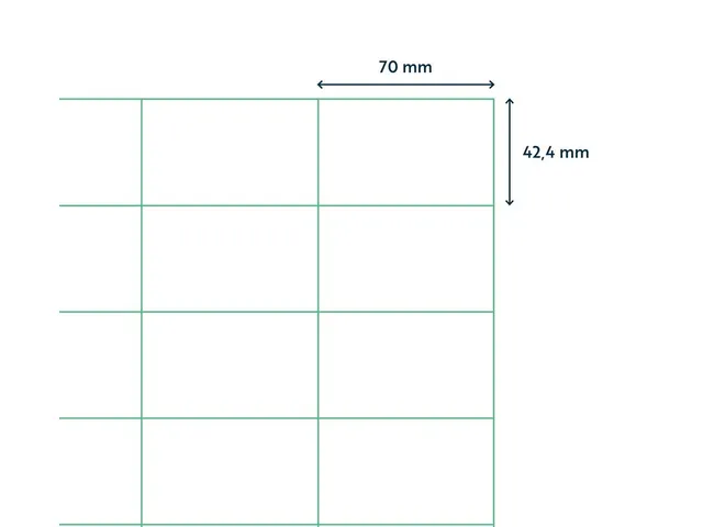 Verwijderbare Etiketten 70x42.3mm Wit Doos a 1000 Vel 42013