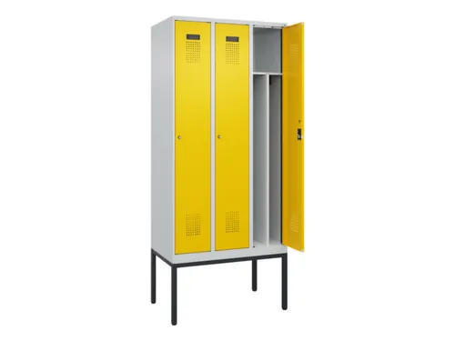 locker voor scheiding van kleding,HxBxD 2120x900x500mm,3vak