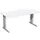 In hoogte verstelbaar bureau,HxBxD 680-820x1600x800mm,blad wit