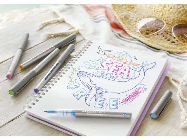 Inktroller Faber-Castell 0.7mm zwart