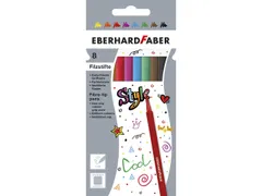 Viltstiften Eberhard Faber kartonetui 8 stuks