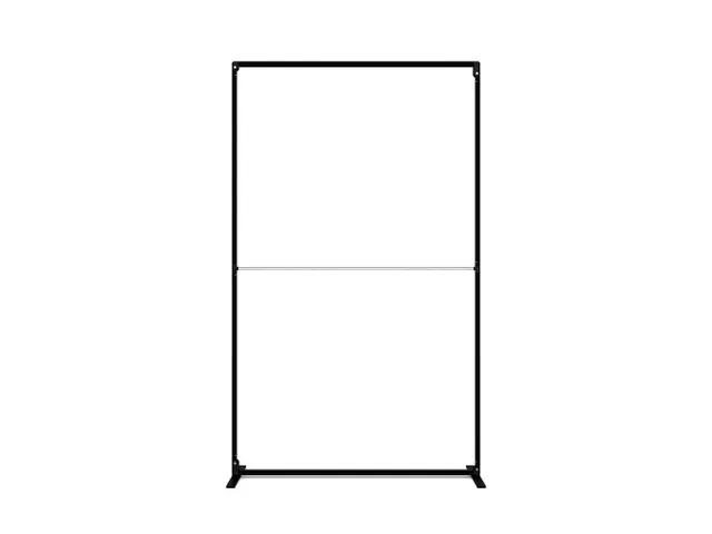 FlexFrame Modulair systeem beurswand 120x200cm Zwart frame