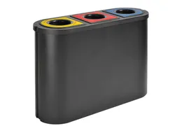 Vepabins Afvalscheidingsunit Triomf 3 Afvalstromen Zwart 135 Liter
