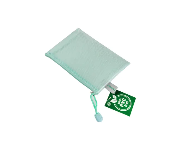 Pochette à fermeture éclair Foldersys EVA A6 sans PVC vert pastel