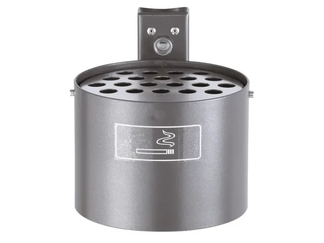 Asbak 4 liter HxØ 135x200mm Wandmontage Rond Antraciet