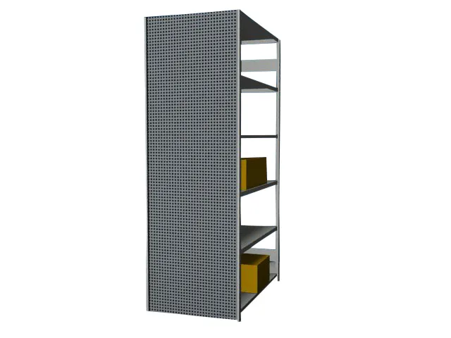 paroi latérale,p. rayonnage sans boulons,HxP 2500x800mm,acier,RAL7035