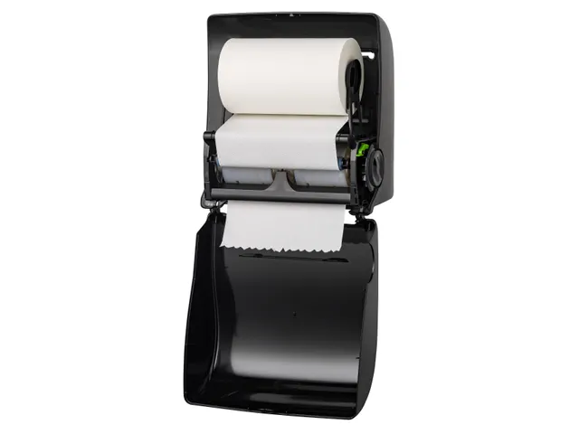 Handdoekroldispenser Kunststof Zwart Mini PQSAutKZ