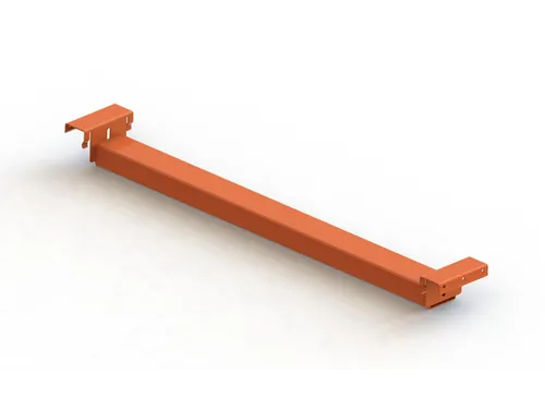 diepe aflegplank,v. palletstelling,D 1100mm,vakl. 400kg,staal,RAL2001