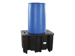 PE-opvangbak,v. 1x200l vat,opvangvol. 225l,HxBxD 600x1000x680mm - 1