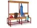 banc double,HxLxP 1600x1500x770mm,piètement RAL3000