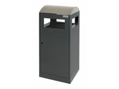 afvalbak,HxBxD 815x350x350mm,afvalbak inhoud 40l,romp staal RAL7016