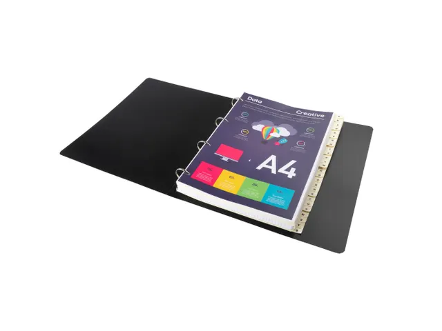 Bedrukte Tabbladen Karton 155g 26-Delig A-z 23-Gaats A4 Ivoor