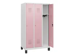 schoollocker,HxBxD 1630x900x500mm,3vak,vak B 300mm,cil.-slot,voeten
