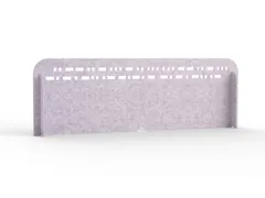 Akoestisch PET-vilt scheidingsscherm L 150x15cm lichtgrijs